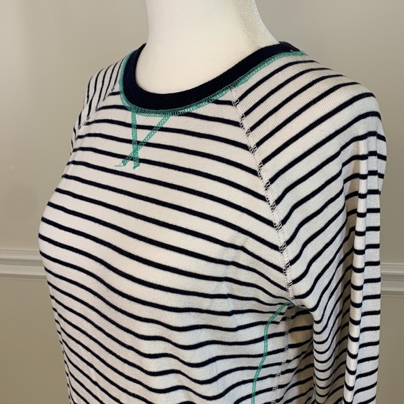 EDDIE BAUER Breton Maritime Striped Sweater S - Picture 3 of 12